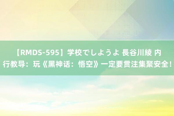 【RMDS-595】学校でしようよ 長谷川綾 内行教导：玩《黑神话：悟空》一定要贯注集聚安全！
