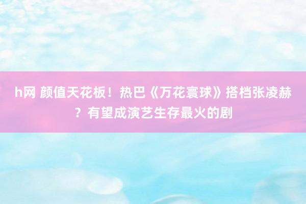 h网 颜值天花板！热巴《万花寰球》搭档张凌赫？有望成演艺生存最火的剧