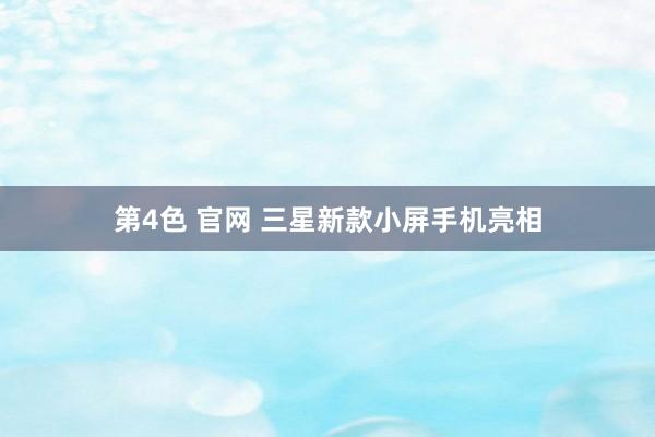 第4色 官网 三星新款小屏手机亮相