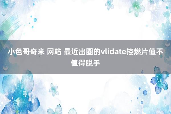 小色哥奇米 网站 最近出圈的vlidate控燃片值不值得脱手