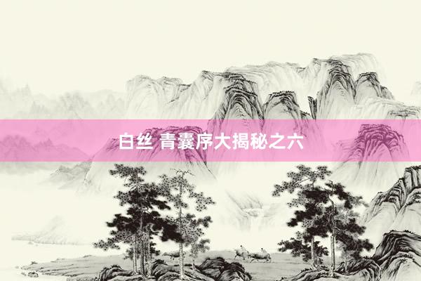 白丝 青囊序大揭秘之六